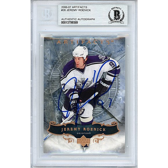 Jeremy Roenick Signed LA Kings 2006-07 Upper Deck Hockey Card Beckett Autograph - Picture 1 of 4
